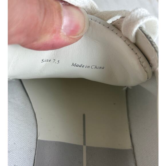 Dolce Vita Women’s 7.5 White Leather Toyah Platform Lace-Up Sneakers shoe - Picture 8 of 8